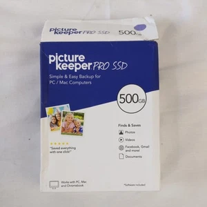 Picture Keeper Pro 500 Go SSD Lecteur de stockage externe USB de sauvegarde - NEUF boîte ouverte - Photo 1/4