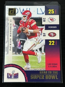 2024 Panini Donruss Road To The Super Bowl Patrick Mahomes II Kansas City Chiefs - Picture 1 of 2