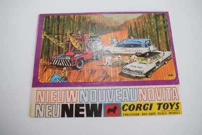 B93 CATALOGO CARTELLA VOLANTINO CORGI TOYS 1967 UK U.K. EXC. COND. - Immagine 1 di 4