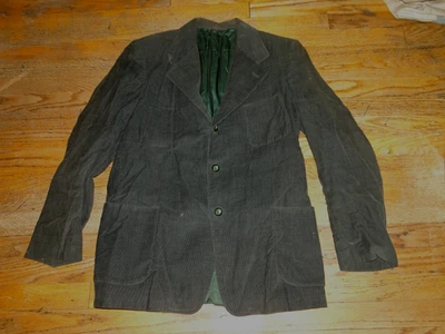 Chaqueta deportiva vintage pana verde años 50 Foto 1 de 4