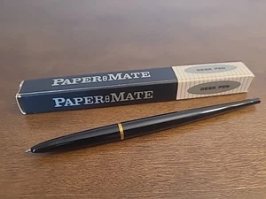 Bolígrafo de escritorio vintage Paper Mate, negro - Imagen 1 de 3