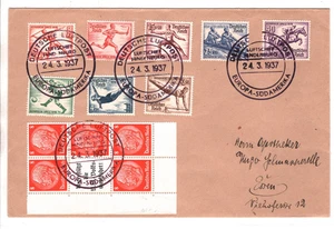 ZEPPELIN *HINDENBURG* Germany Air Mail SÜDAMERIKA 1936 OLYMPIC GAMES Essen KZ64 - Picture 1 of 14