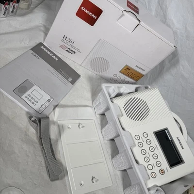 Sangean H201 Portable AM/FM Weather Alert/Water Proof/LED Shower Radio /Open Box - Image 1 of 4