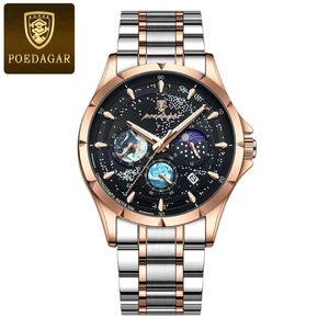 Reloj Pulsera Cronógrafo Luminoso Impermeable Acero Inoxidable Reloj Hombre - Imagen 1 de 20
