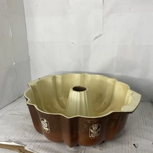Vintage Nordic Ware 1970s Bundt Cake Pan Harvest Brown Heavy Cast Aluminum - Picture 1 of 7
