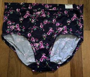 Plus Size 22/24 Lane Bryant Cacique Comfort Bliss Full Brief Navy Blue Purple - Picture 1 of 5