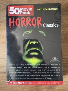 Horror Classics DVD Collection 50 Movie Pack 12 Disc Box Set Halloween - Picture 1 of 5
