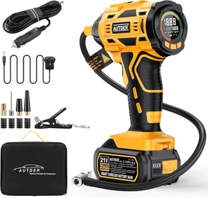 ⭐AUTDER KABELLOSE TYP AUFBLASPUMPE 180 PSI KIT IM KOFFER MIT AKKU KOSTENLOSER VERSAND⭐ - Bild 1 von 6