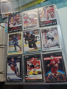 THREE RING BINDER OF HOCKEY CARS OVER 650 Cards Variety: Samuelson, Sutter,... - Picture 1 of 24