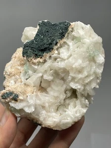 Racimo de zeolita heulandita de 7,1 oz apofilita verde transparente INDIA envío desde EE. UU. A1 - Imagen 1 de 12