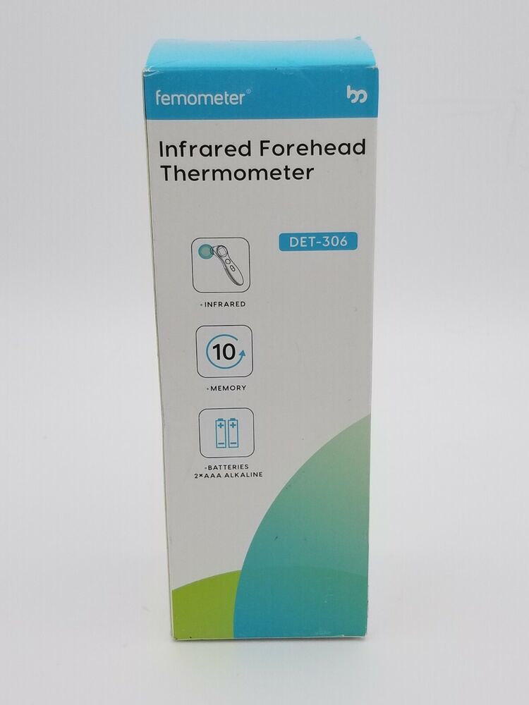 Femometer Touchless Infrared Forehead Thermometer for All ages New