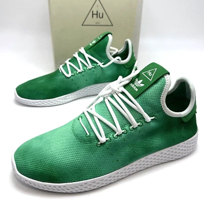 adidas Pharrell Williams Holi Tennis Hu Men’s Size 8.5 Green Sneaker Shoes - Image 1 of 4