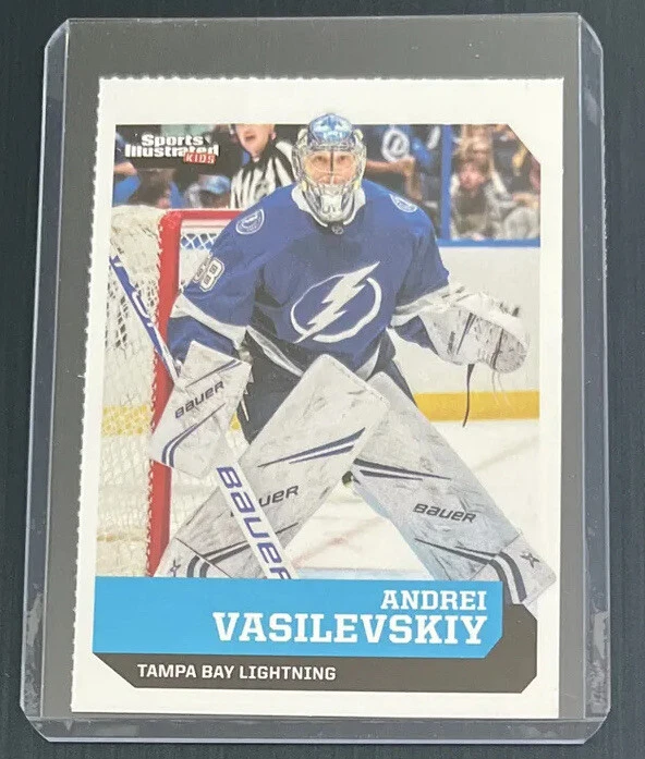 Andrei Vasilevskiy RARE 2019 SI for Kids Lightning Goalie Stanley Cup Champs - Image 1 of 2
