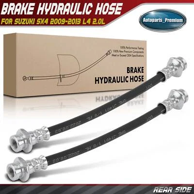 2x Rear Inner/Outer Brake Hydraulic Hose for Suzuki SX4 2009 2010 2011-2013 2.0L - Image 1 of 4