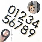 Digital House Number Number Decor 5.6\" Aliuminum Large Modern Stainless Steel