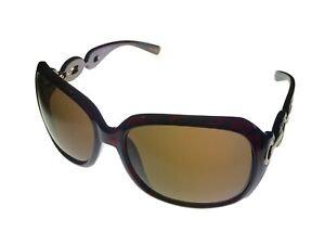 Esprit Women's Sunglasses ET19331 532 Plastic Wrap Rectangle Demi Amber/Brown