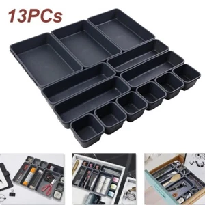 13PCs Drawer Organizers Separator for Home Office Desk for kitchen ,Makeup box - Picture 1 of 10