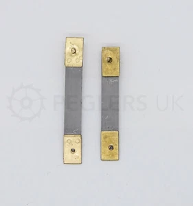 2x Assorted Brass Clock Pendulum Suspension Springs - SU12 - Picture 1 of 2