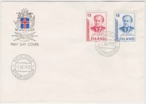 Iceland FDC 1973, President Asgeir Asgeiersson - Picture 1 of 1