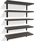 Floating Shelves for Wall Dcor, Rustic Wood Wall Shelves for Bedroom Set of 5