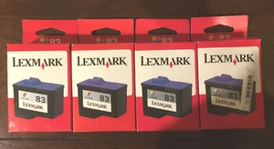 4 Lexmark Tri-Color Ink Cartridges #83 ‘2003 - Picture 1 of 5