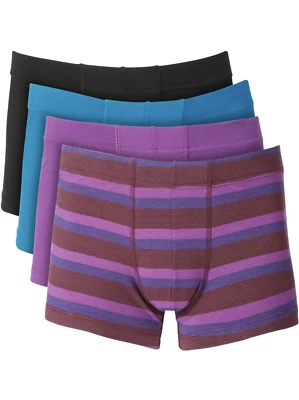 Мужские фиолетовый/синий Alfani ассортимент 4-Pack переработанный поли нижнее белье багажник трусы, S - Изображение 1 из 4