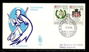 FDC SMOM Postal Convention With Guatemala - Picture 1 of 1