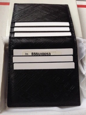 Cartera Maison Martin Margiela Cuero Negro 8 tarjetas de crédito con bolsillo interno Foto 1 de 4