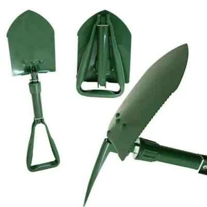 Pala Badile Militare Pieghevole Impugnatura Sega Robusto Metallo Multifunzione - Foto 1 di 3