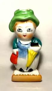 Vintage Ceramic Figural "Old Lady" TOOTHBRUSH HOLDER ~ Japan - Picture 1 of 5