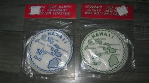 Vintage Hawaii Souvenir Coasters 2 Packages Peggy and Johnny's - Picture 1 of 5