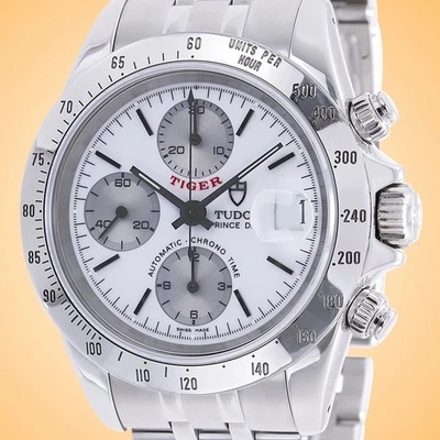 Reloj para hombre Tudor Tiger Prince Oysterdate cronógrafo automático de acero inoxidable Foto 1 de 4