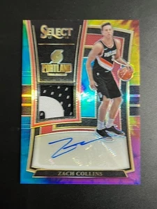 2017-18 PANINI SELECT TIE DYE ZACH COLLINS PATCH AUTO 20/25 BULLS - Picture 1 of 2