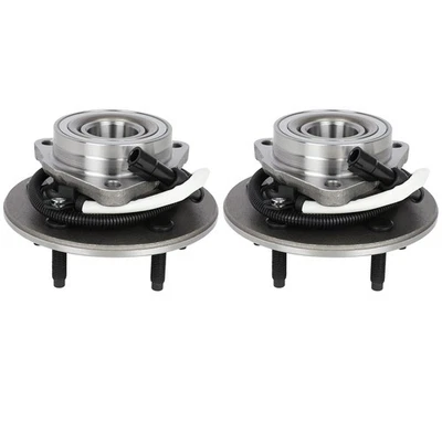 (2) 4X4 Front Wheel Bearing Hub For 1997-2000 Ford F-150 Includes ABS 5 Lugs - Image 1 of 4
