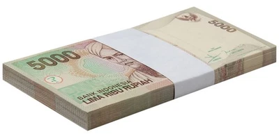 Indonesia 5000 Rupiah, 2005, P-142e, UNC X 100 PCS Bundle Pack - Image 1 of 2