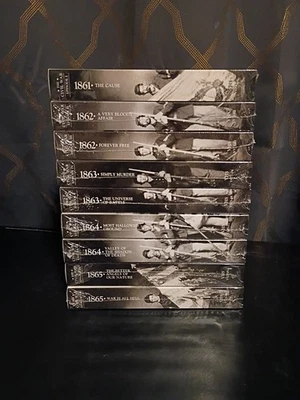 Vintage Vhs The Civil War Time Life Video New & Sealed Grail 9 Tape Lot  - Image 1 of 4