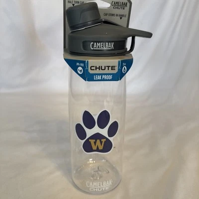 Botella de agua de plástico reutilizable Camelbak Huskies University of Washington 25 OZ Foto 1 de 4