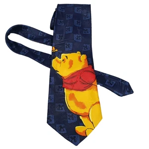 Pooh Disney HERRENKRAWATTE 100 % blau Polyester Pooh Muster 57,5 Zoll - Bild 1 von 7