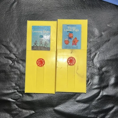 2 cartuchos de película Walt Disney Super 8 “Lonesome Ghosts” y “3 Little Pigs” Foto 1 de 4