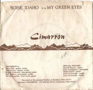 Cimarron: "Boise, Idaho" - ultrarare OH Band 80er Country Rock - spielt schön! - Bild 1 von 4