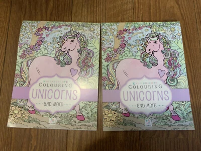 Colouring Unicorns And More X2 Beautiful Designs To colour In. Hours Of Fun - Image 1 of 4
