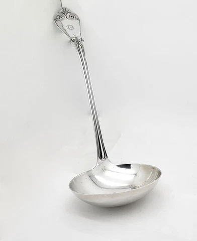 TIFFANY & CO. BEEKMAN STERLING SILVER SOUP LADLE,12 1/4",B MONO Cover
