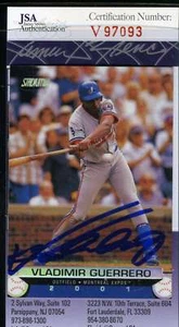 Vladimir Guerrero 2000 Stadium Club Jsa Coa Hand Signed Authentic Autograph - Picture 1 of 2