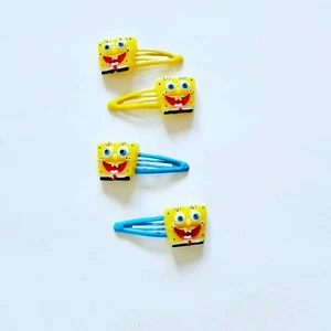 Handmade Hair Bows - Kids Shows - Spongebob #1 Hair Clips - Picture 1 of 3