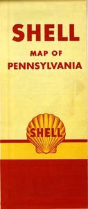 1949 Shell Road Map: Pennsylvania NOS - Picture 1 of 1