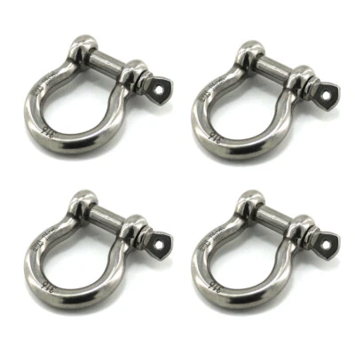 5/16 Clevis Pin D кольцо скобы лук анкер 316 из нержавеющей стали сверхпрочный скобы - Изображение 1 из 4
