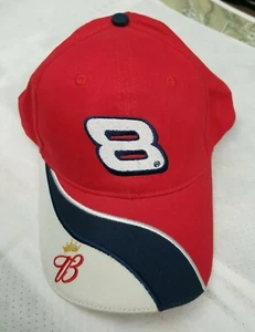 NASCAR Budweiser x Dale Earnhardt Jr #8 Hat Cap Red White Blue Winners Circle - Picture 1 of 11