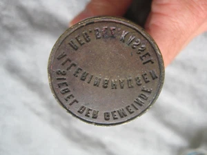 Sello de servicio antiguo Petschaft sello Alleringhausen Kassel Hesse antiguo - Imagen 1 de 4
