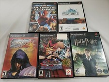 Playstation 2 PS2 Lot of (5) Tekken 4, Yugioh, Harry Potter, Final Fantasy XI