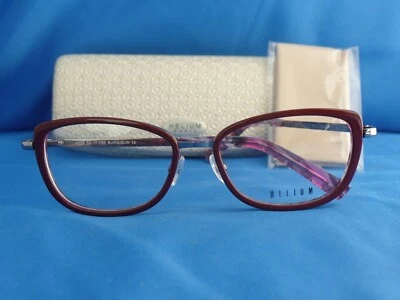 Nuevo marco de gafas de helio para mujer HE 4328 borgoña/metal 53-17-135 Foto 1 de 4